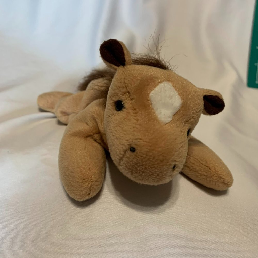 Ty Beanie Baby Derby the Horse with Star Coarse Mane 1995